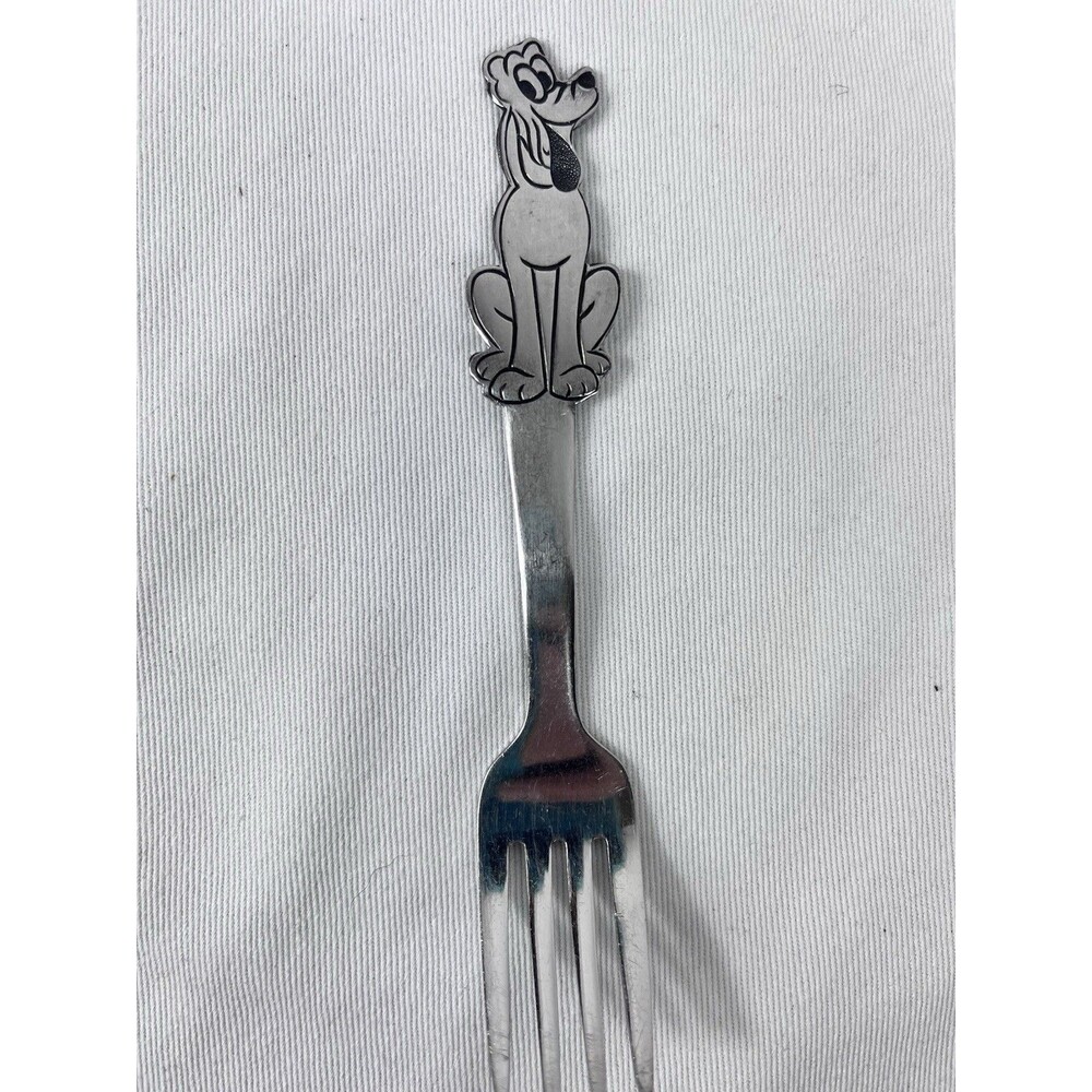 Vintage "Pluto" Dog Youth Fork Walt Disney Prod. Stainless by Bonny Japan 6.5”